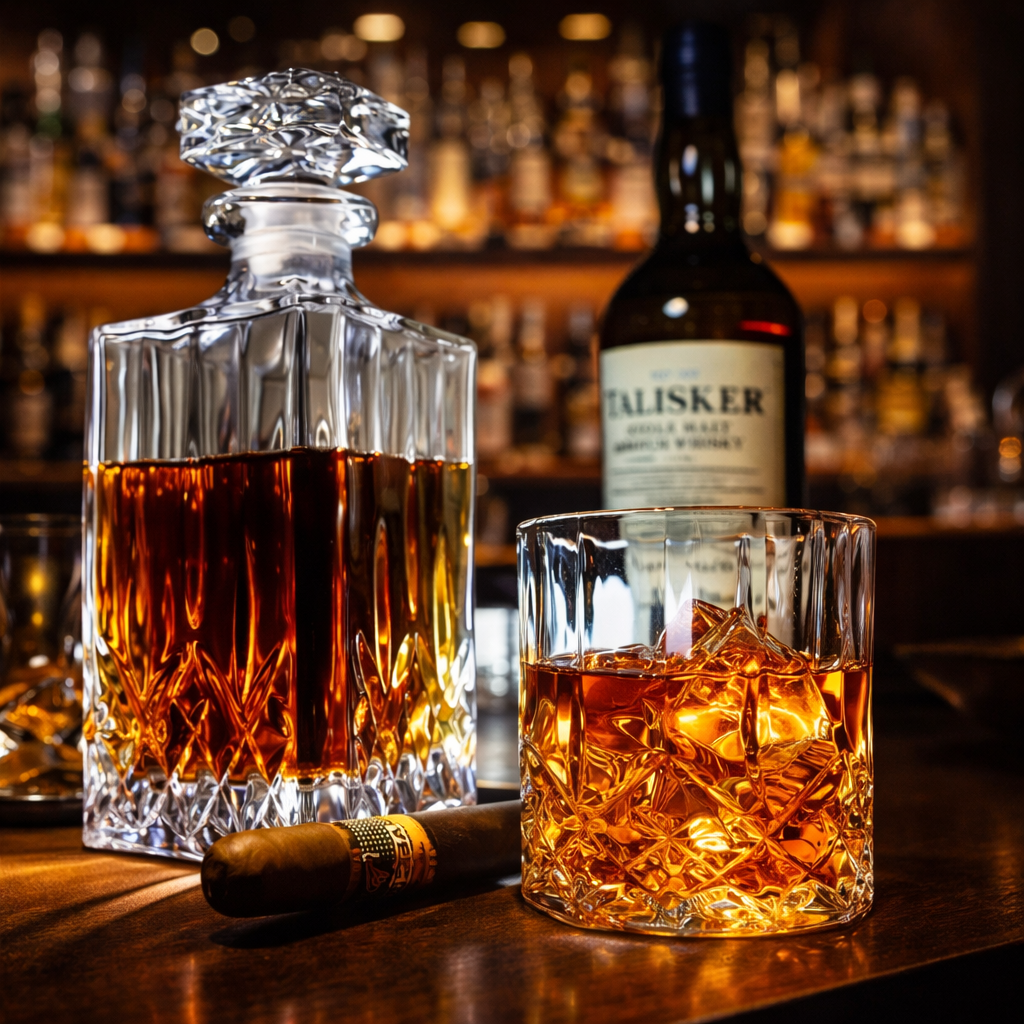 Whisky Decanter - Set with Bottle and Glasses