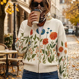 WRENNA | BLUMENWIESEN-ZIP-CARDIGAN