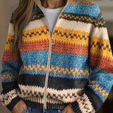 YSEULT | BUNT-ZICKZACK-STRICKCARDIGAN