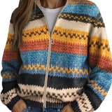 YSEULT | BUNT-ZICKZACK-STRICKCARDIGAN
