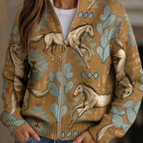 PERPETUA | WÜSTENPFERD-ZIP-CARDIGAN