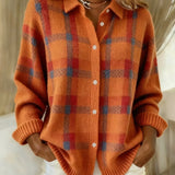 DANIQUE | RETRO-KONTRASTKARO-PULLOVER