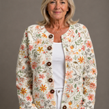GRETA | VINTAGE-STRICKBLÜTEN-CARDIGAN