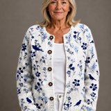 VYNORA | VINTAGE-BLÜTEN-VOGEL-CARDIGAN