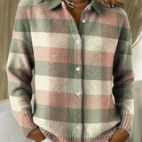 GRACE | PASTELLKARO-STRICKCARDIGAN