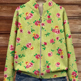 CONSTANCE | ROSA-ZITRUS-ZIP-CARDIGAN
