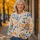 IMOGENE | BOTANIK-BLATT-ZIP-CARDIGAN