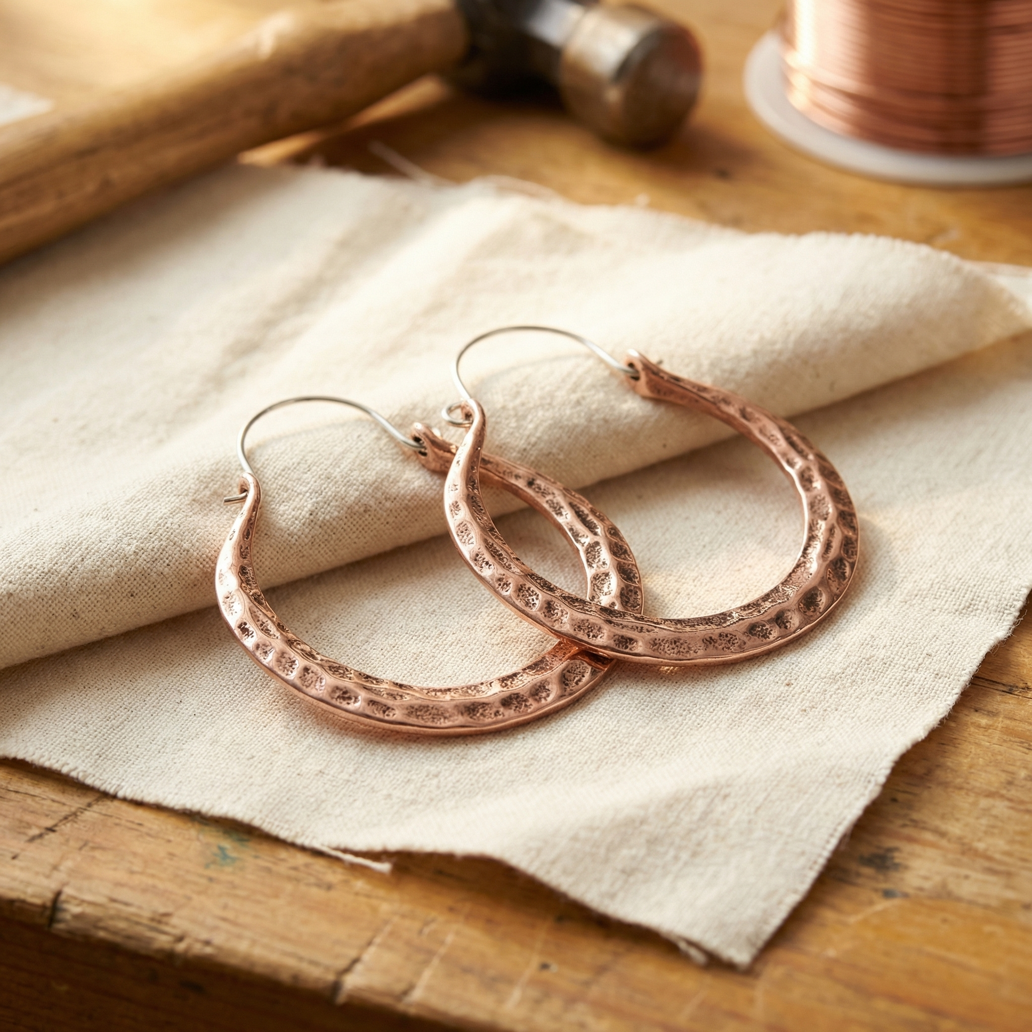 BOUCLES D'OREILLES EN CUIVRE EMBER