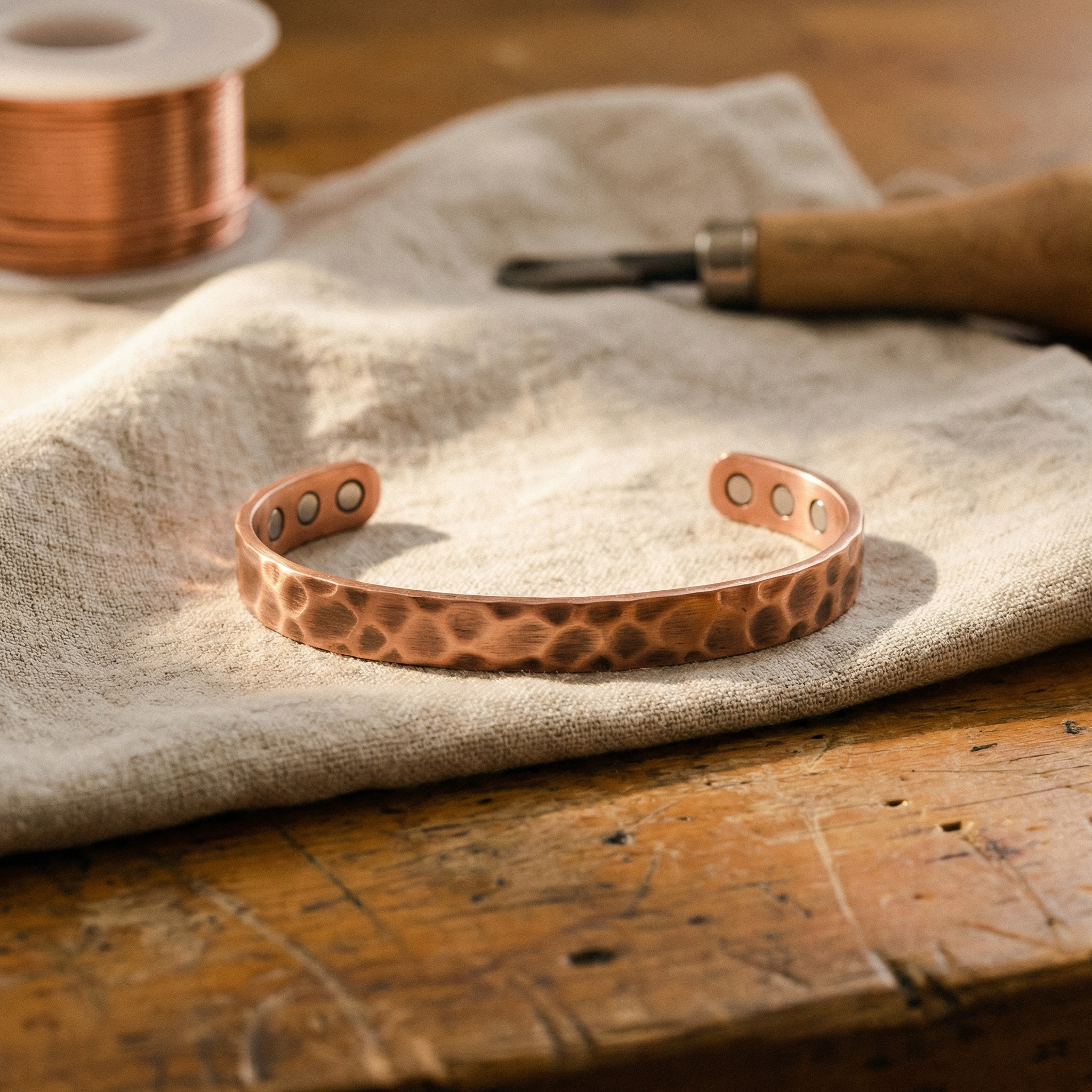 BRACELET EN CUIVRE FURROW