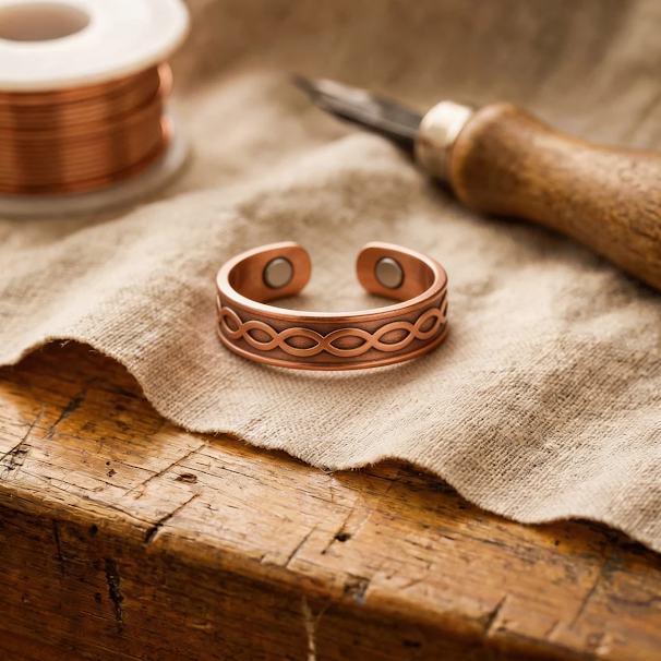 BAGUE EN CUIVRE CHAR