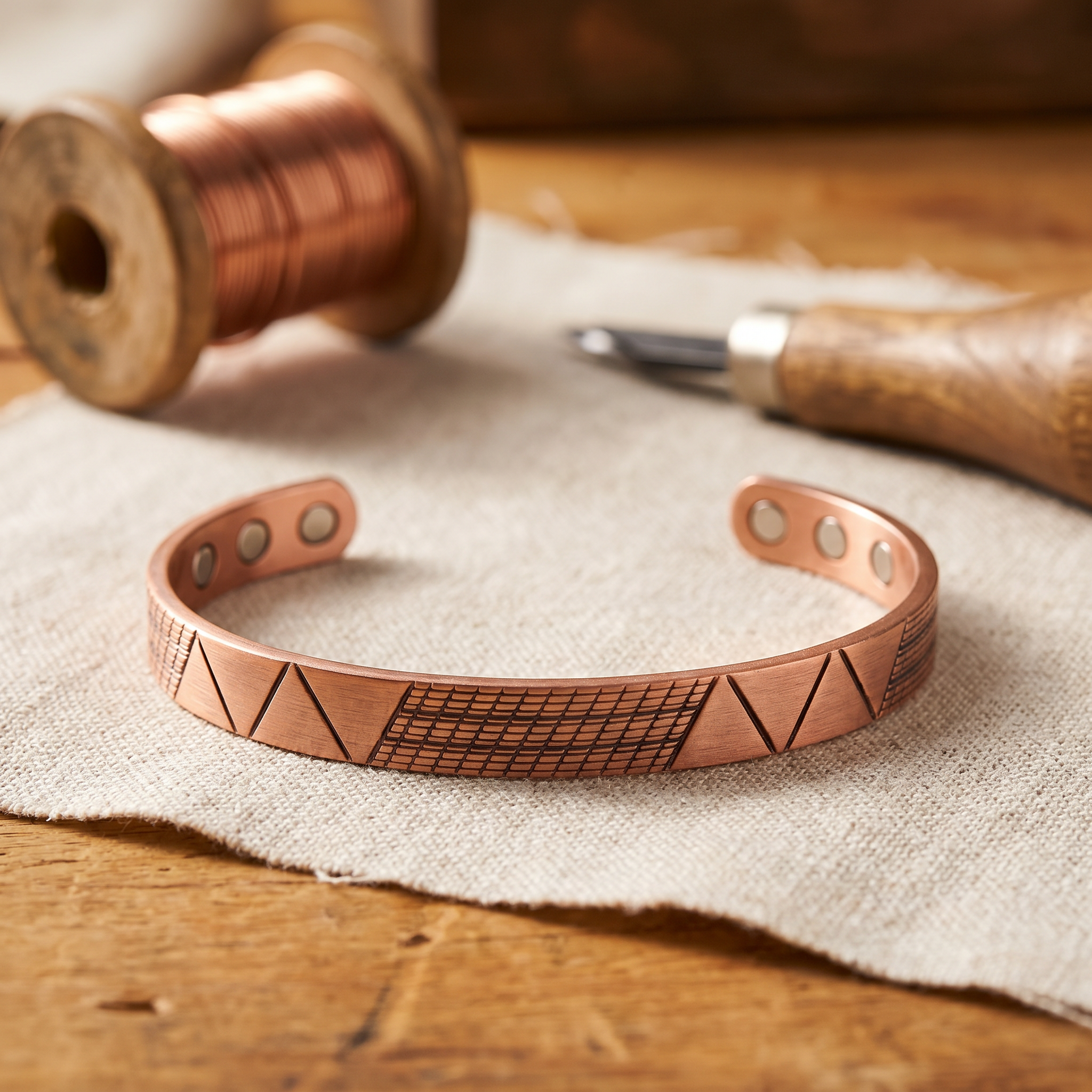 BRACELET EN CUIVRE CREST