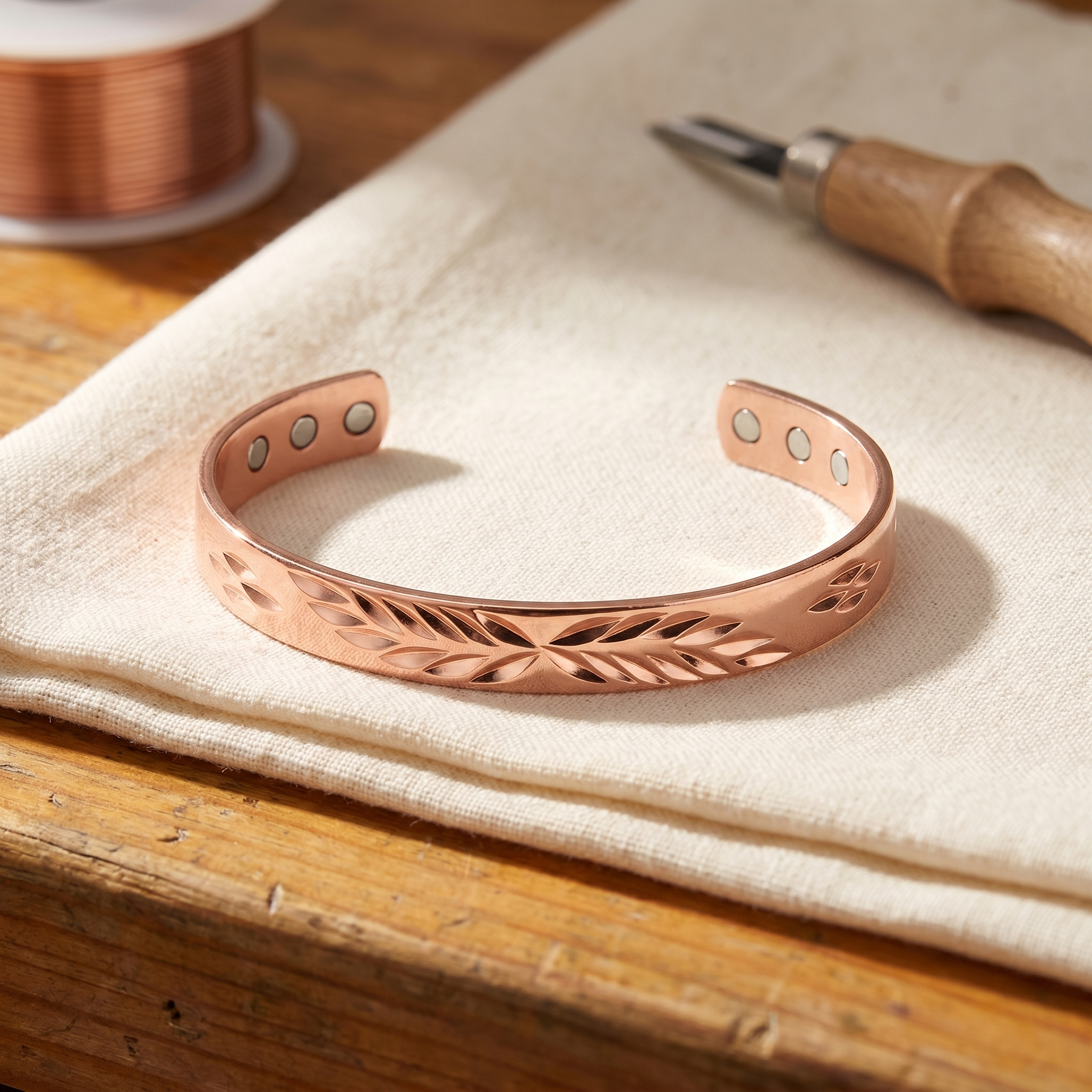 BRACELET EN CUIVRE LUNAR