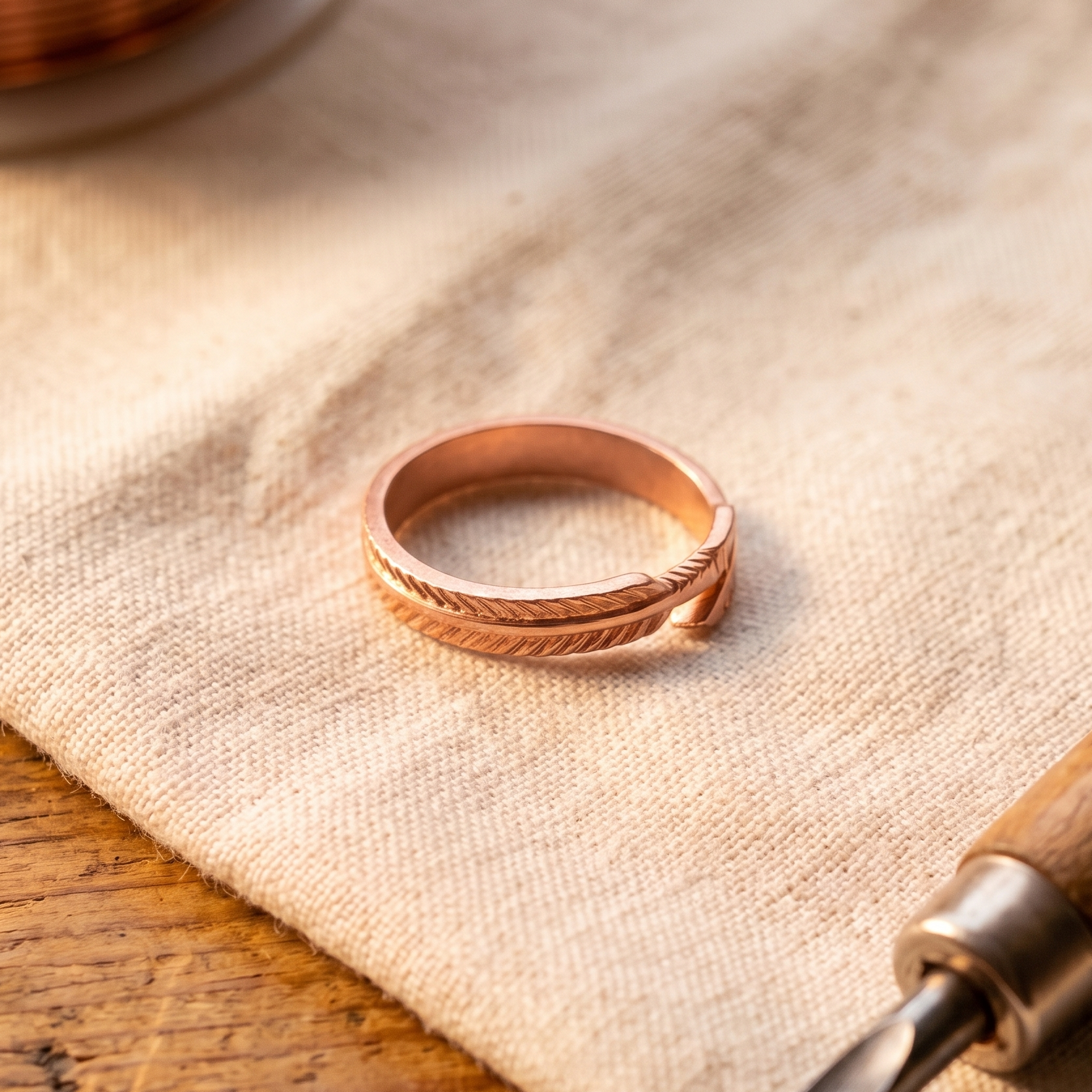 BAGUE EN CUIVRE ROOT