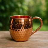 GEHÄMMERTE KUPFER-TASSE 15OZ