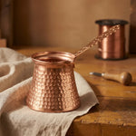 CAFETIÈRE EN CUIVRE MARTELÉE