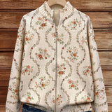 PERSEPHONE | CREME-BLÜTEN-EFEU-CARDIGAN