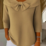 GIANA | SCHLEIFENKRAGEN-PULLOVER