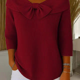GIANA | SCHLEIFENKRAGEN-PULLOVER