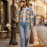 TABITHA | BOTANIK-GARTEN-ZIP-CARDIGAN