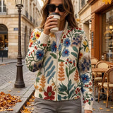 TABITHA | BOTANIK-GARTEN-ZIP-CARDIGAN