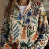 TABITHA | BOTANIK-GARTEN-ZIP-CARDIGAN