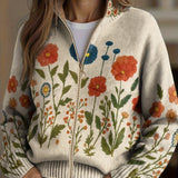 WRENNA | BLUMENWIESEN-ZIP-CARDIGAN